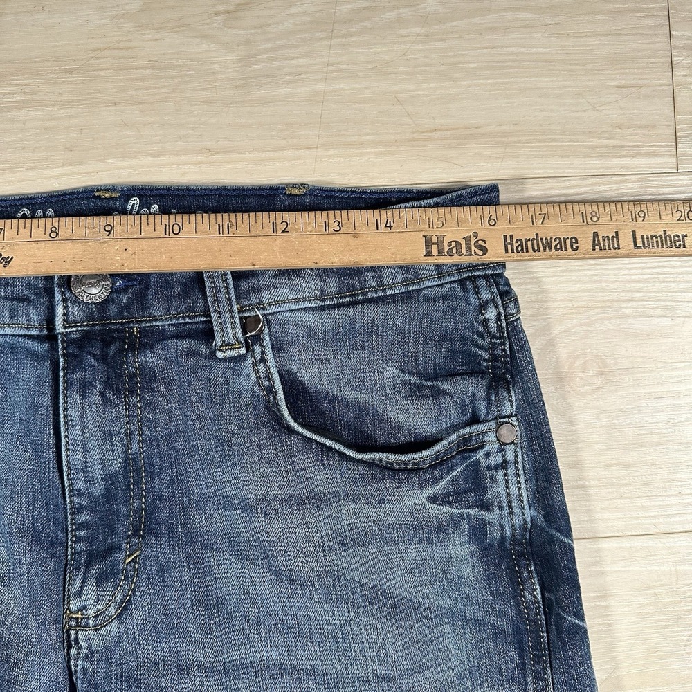 Wrangler Retro Mens 31x32 Blue Slim Straight Bootcut Cowboy Jeans 1077MWZGL - Picture 5 of 8